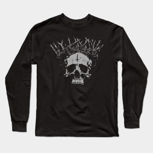 Skull Thorn Crown Long Sleeve T-Shirt